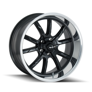 Ridler 650MB Matte Black / Polished Lip- The Wheel Zone