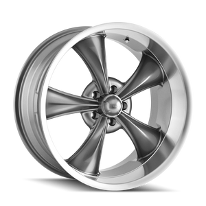 Ridler 695G Grey / Machined Lip- The Wheel Zone