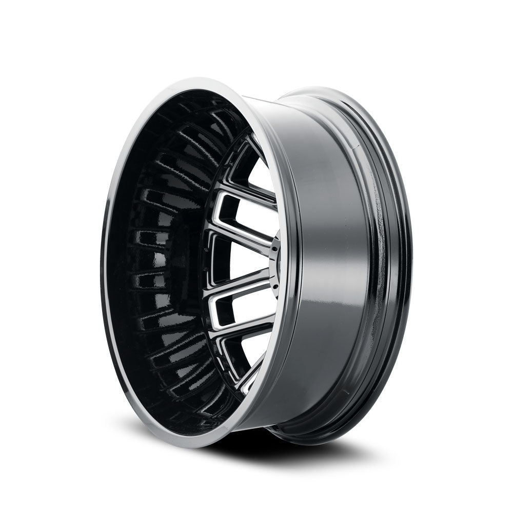 Mayhem Cogent Dually 8107 Gloss Black / Milled Spokes- The Wheel Zone