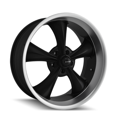 Ridler 695MB Matte Black / Machined Lip- The Wheel Zone