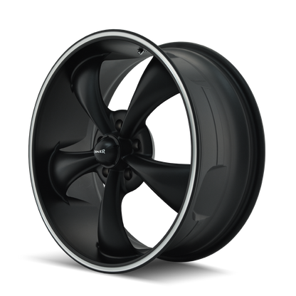 Ridler 695MB Matte Black / Machined Lip- The Wheel Zone