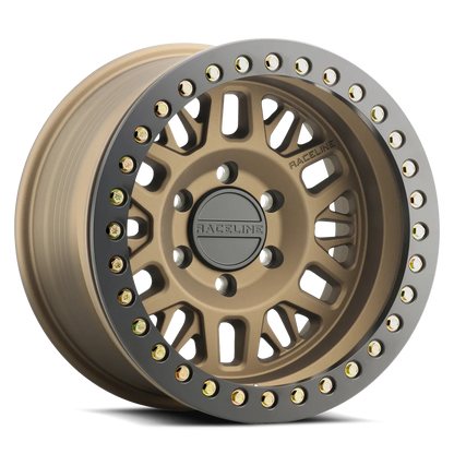 Raceline RT951BZ Ryno Textured Bronze - Black Lip- The Wheel Zone
